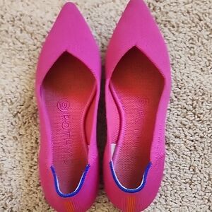 Rothy's Pink Pointed Flats